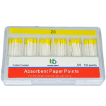 Paper Points Endodontic 4% Taper Pack of 100
